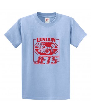 London Jets Hockey Club Classic Unisex Kids and Adults T-Shirt for Sci-Fi Sitcom Show Fans